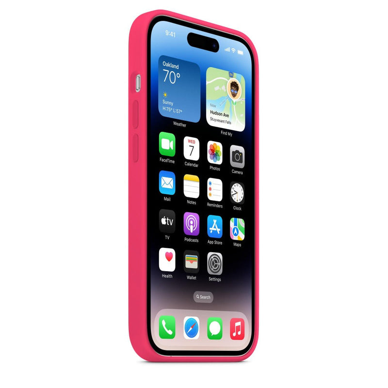 Bubble Gum Pink Silicon Phone Case for iPhone 14 Series