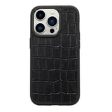 Crocodile Pattern Leather iPhone 14 Series Case