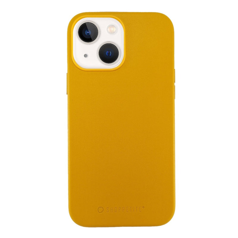 Yellow PU Leather Case For iPhone 13 Series