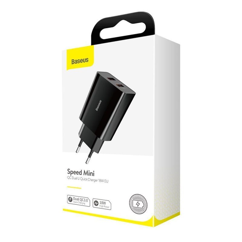Baseus Speed Mini Dual USB 18w Charger