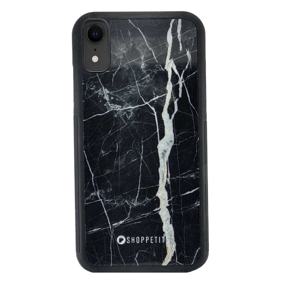 Real Ebony Marble Case for iPhone